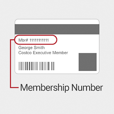 • On a Gold Star, Executive or Business membership card, the membership number is on the back of the card, in the top left, right under the magnetic stripe