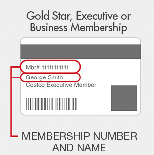 On a Costco Gold Star, Executive or Business membership card, the membership number is on the back of the card, in the top left, right under the magnetic stripe.