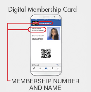 On your Costco.ca app, the membership number is in the top left, right beside the profile picture.